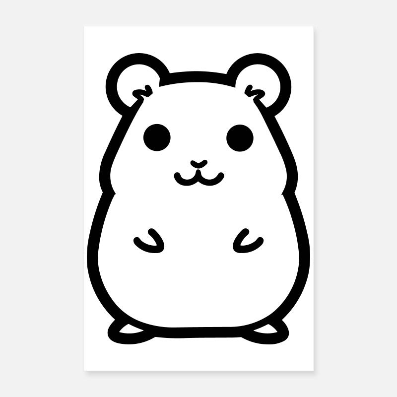 Hamster Poster 40x60 cm
