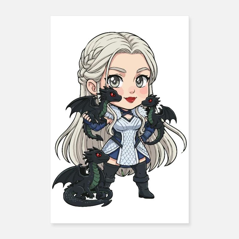 Cosplay de dragon chevalière Chibi Poster 40 x 60 cm