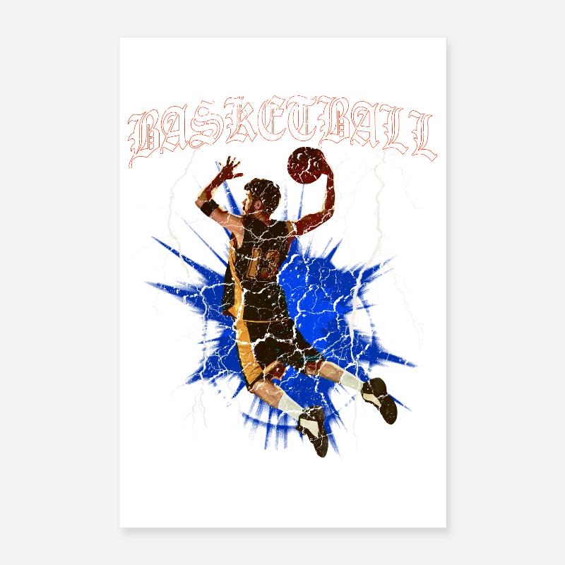 Dunk éclair : Basket électrique Poster 40 x 60 cm