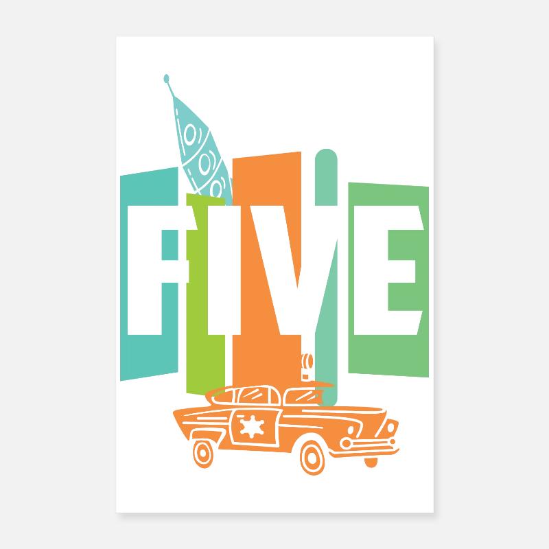 Cinq ans Poster 40 x 60 cm