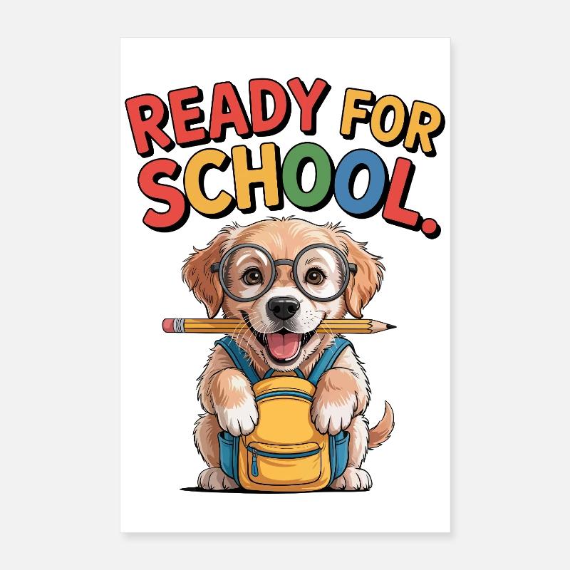 School Pup Poster 16" x 24" (40x60 cm)