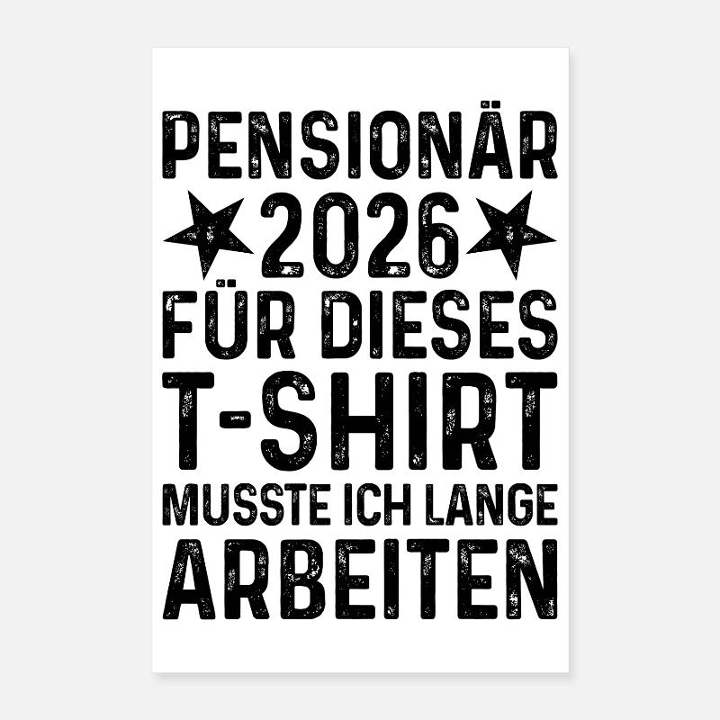 Pensioner 2026 Poster 16" x 24" (40x60 cm)