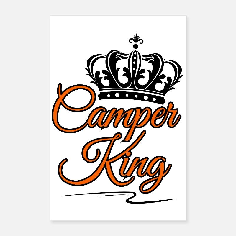 Camper King Poster 40x60 cm