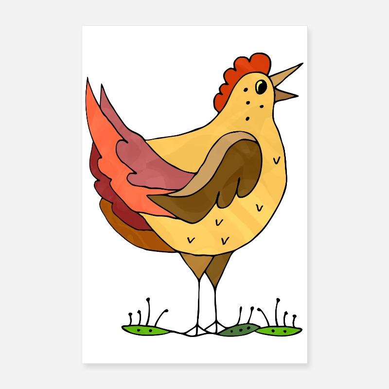 Henne Poster 40x60 cm