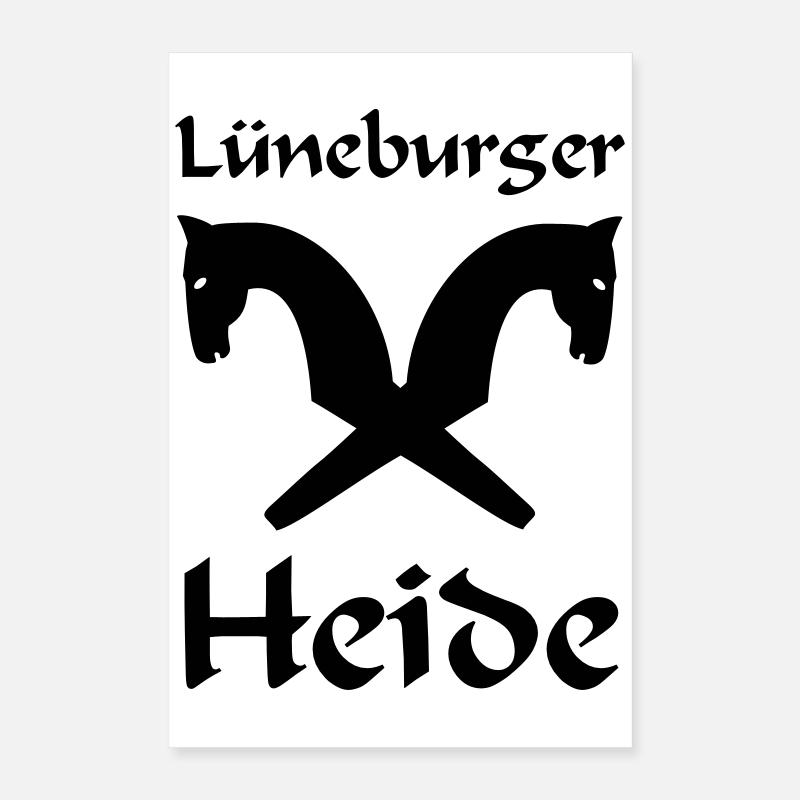 Lüneburger Heide Motiv Poster 40x60 cm