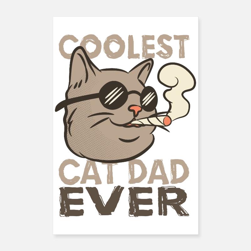 Chat Papa Poster 40 x 60 cm