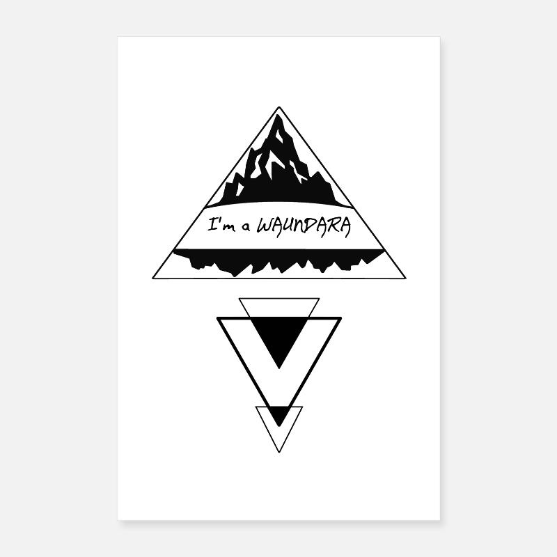 Je suis un Waundara - Je suis un vagabond, dialecte Poster 40 x 60 cm