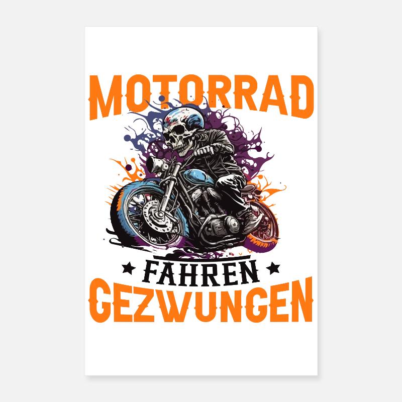 Motorrad Motorradfahrer Spruch Poster 40x60 cm