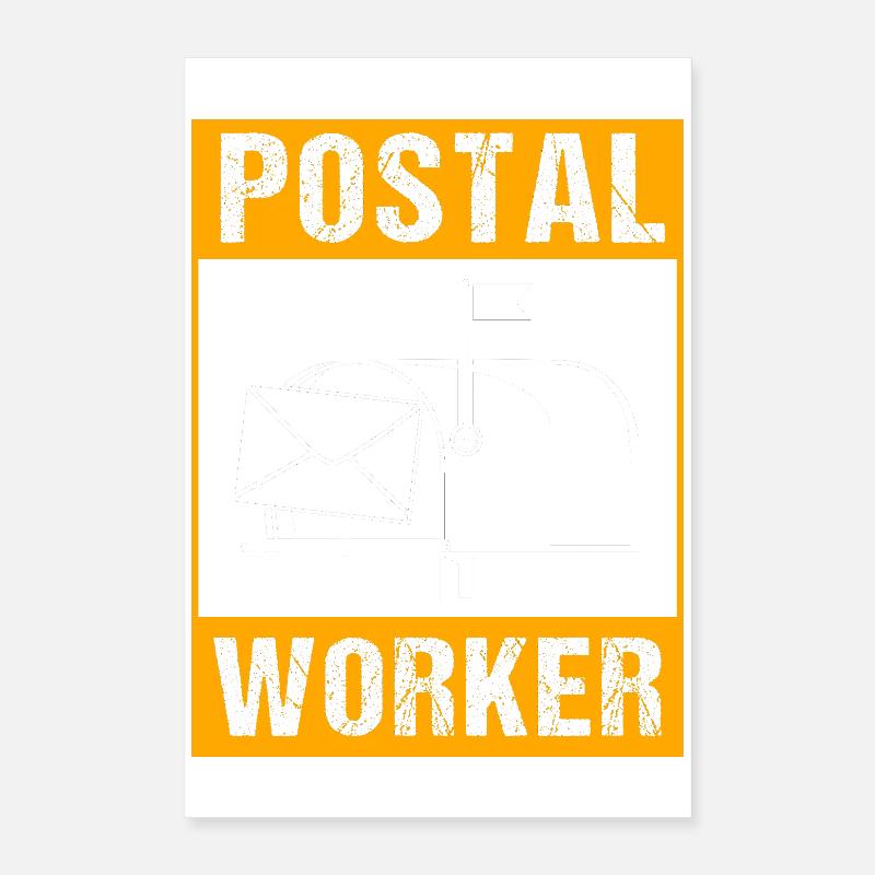 Post Poststempel Postbote Poster 40x60 cm