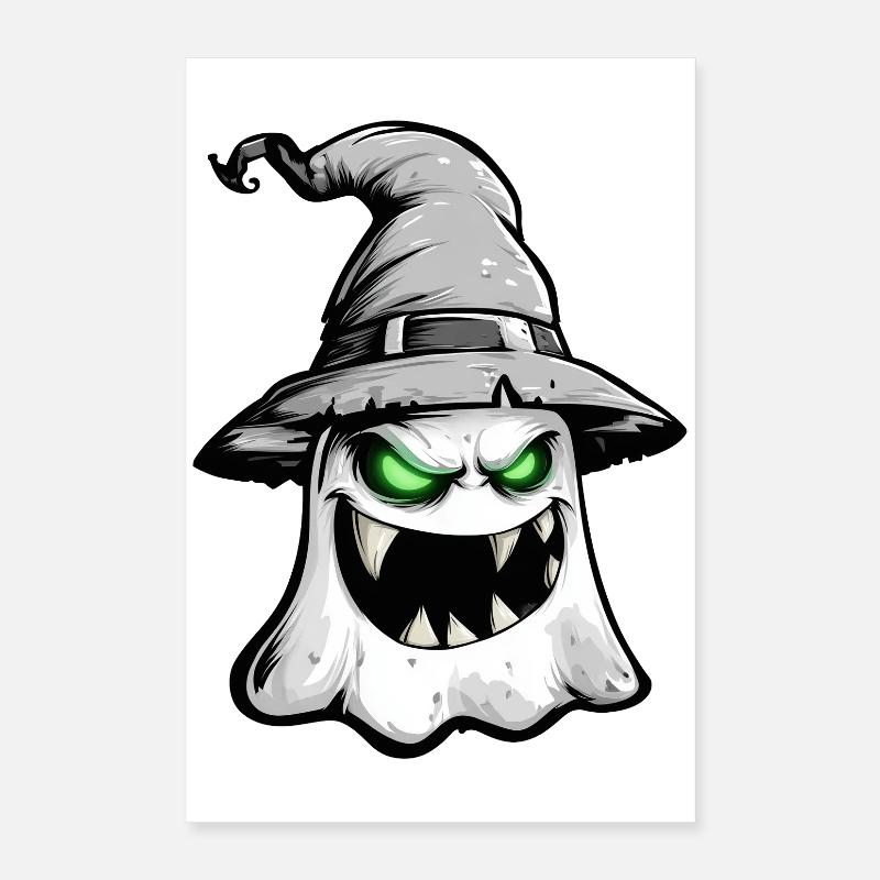 Scary ghost, terrifying ghost Poster 16" x 24" (40x60 cm)