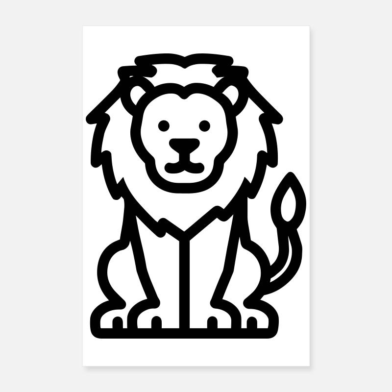 lion Poster 16" x 24" (40x60 cm)