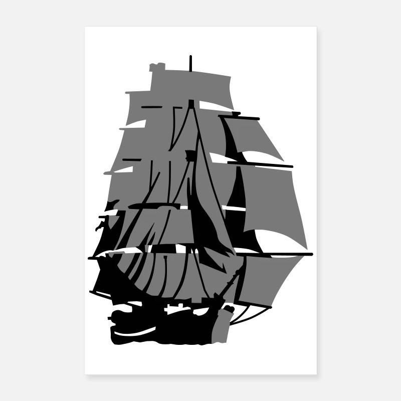 Sail ship Poster 16" x 24" (40x60 cm)