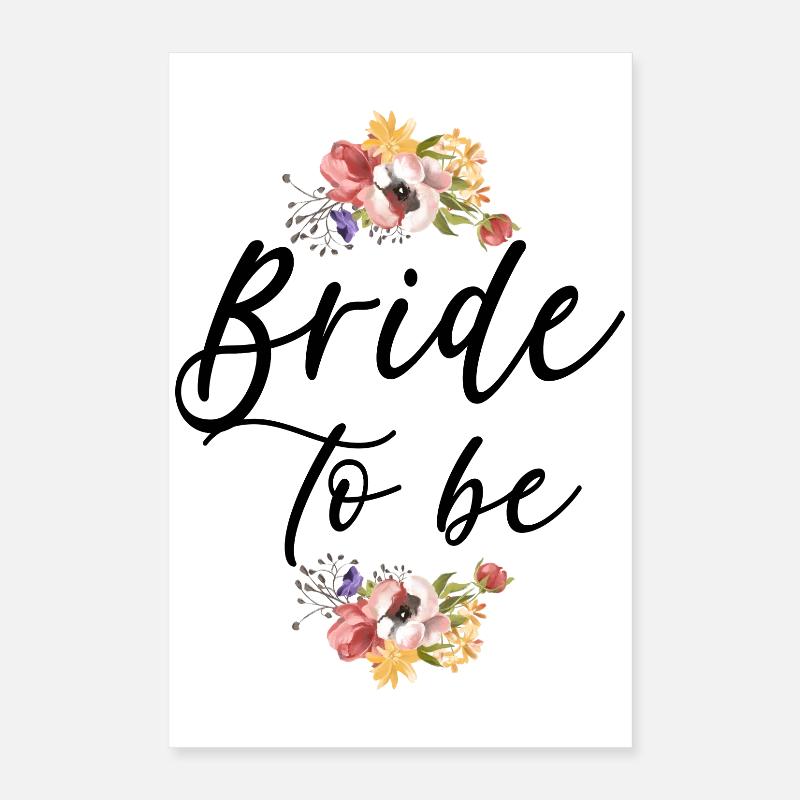Fiançailles de mariage nuptial Poster 40 x 60 cm