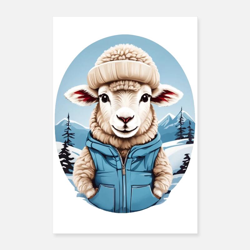 Mouton doux Poster 40 x 60 cm