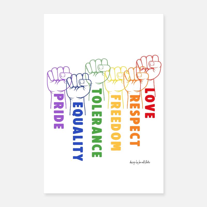 Solidarité et fierté Poster 40 x 60 cm