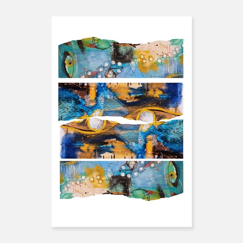 Abstract Colorful Expression Poster 16" x 24" (40x60 cm)