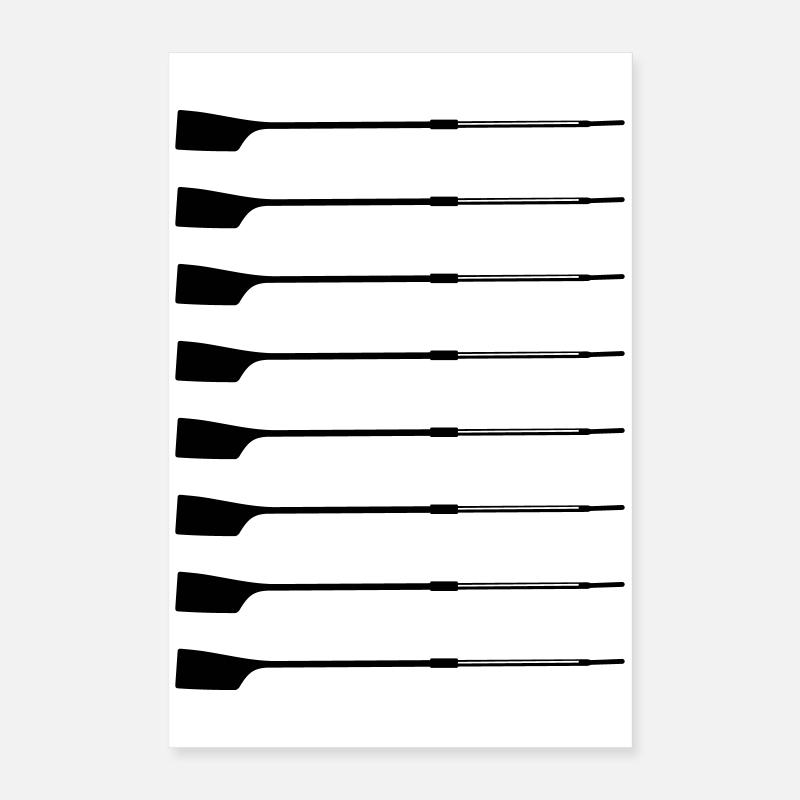 Gouvernail arrière – Silhouette Poster 40 x 60 cm