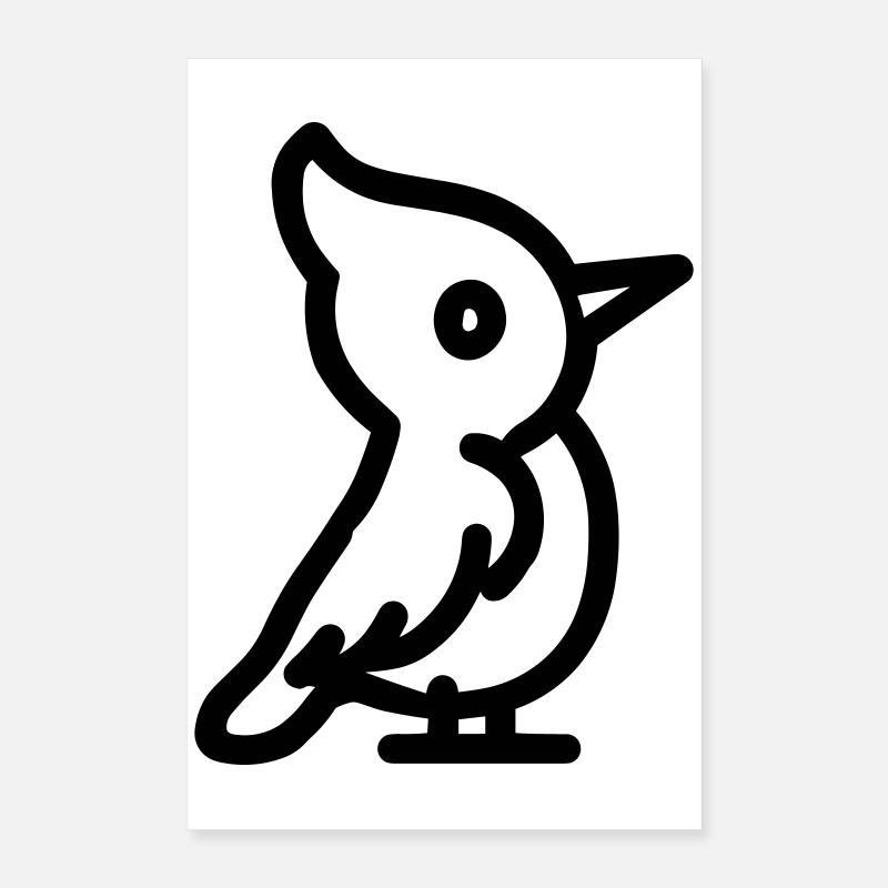 woodpecker Poster 16" x 24" (40x60 cm)