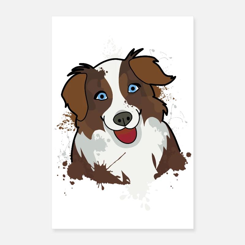Australian Shepherd Poster 40x60 cm