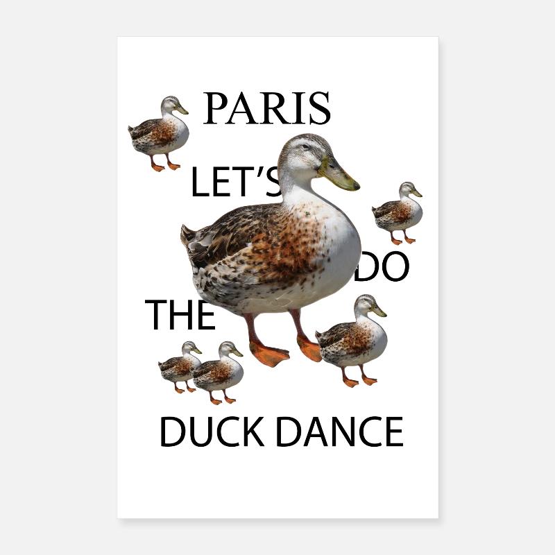 Danse du canard Poster 40 x 60 cm