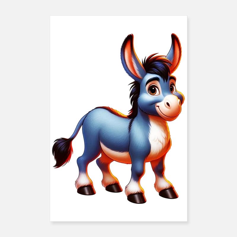 Esel-Maultier Poster 40x60 cm