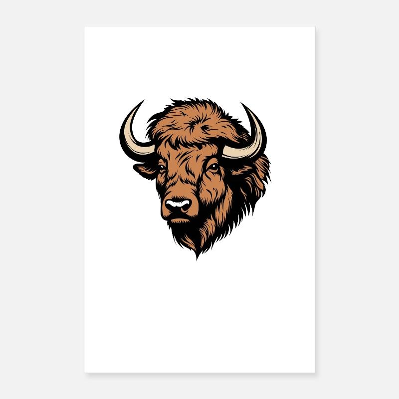 Resilient Bison Poster 16" x 24" (40x60 cm)