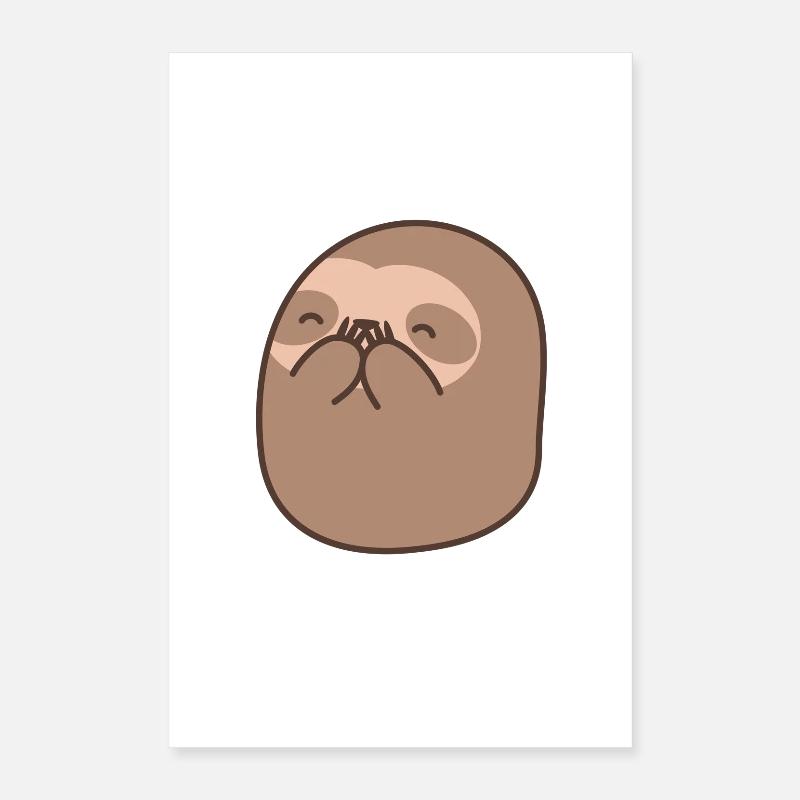 Unique Sloth Bear Poster 16" x 24" (40x60 cm)