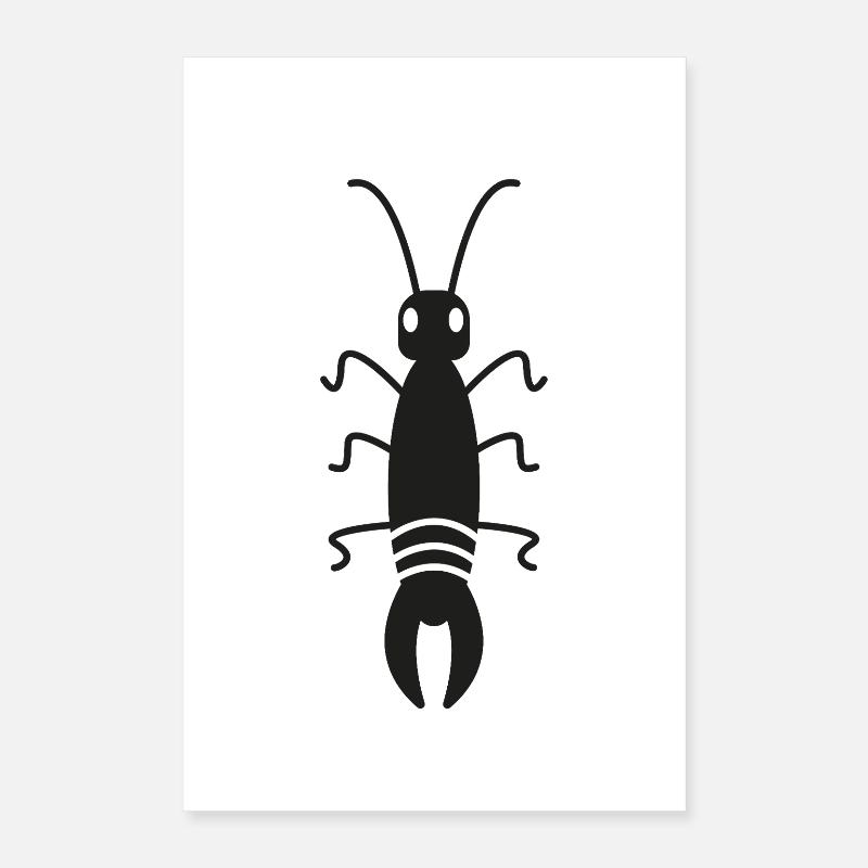 Curious and Unique Earworm Poster 16" x 24" (40x60 cm)