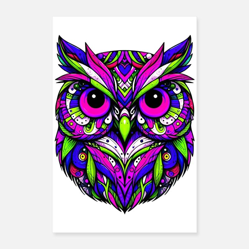 Hibou Poster 40 x 60 cm