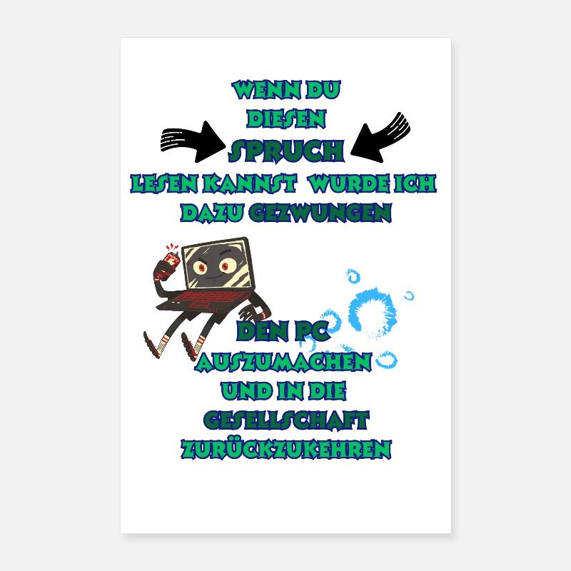 Humorous computer joke for technology fans Poster 16" x 24" (40x60 cm)