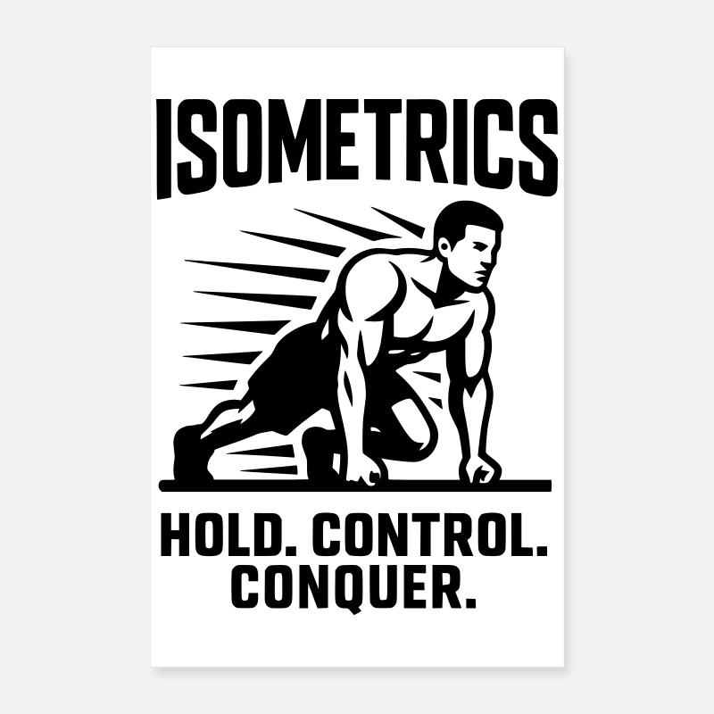 isometrics halteübung statische muskelarbeit Poster 40x60 cm