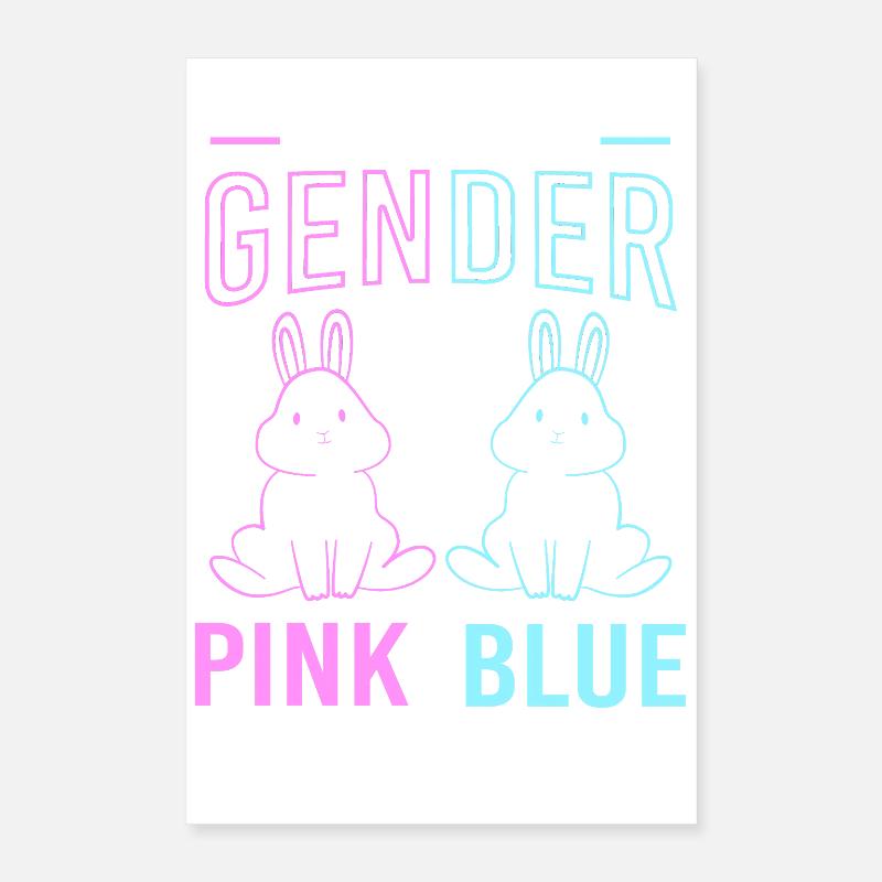 Werdende Mutter Ostern Gender Reveal Poster 40x60 cm