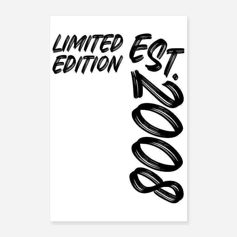 Limited Edition Est. 2008 Poster 16" x 24" (40x60 cm)