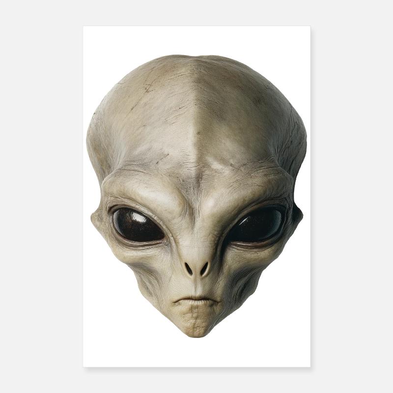 Tête d’extraterrestre Poster 40 x 60 cm