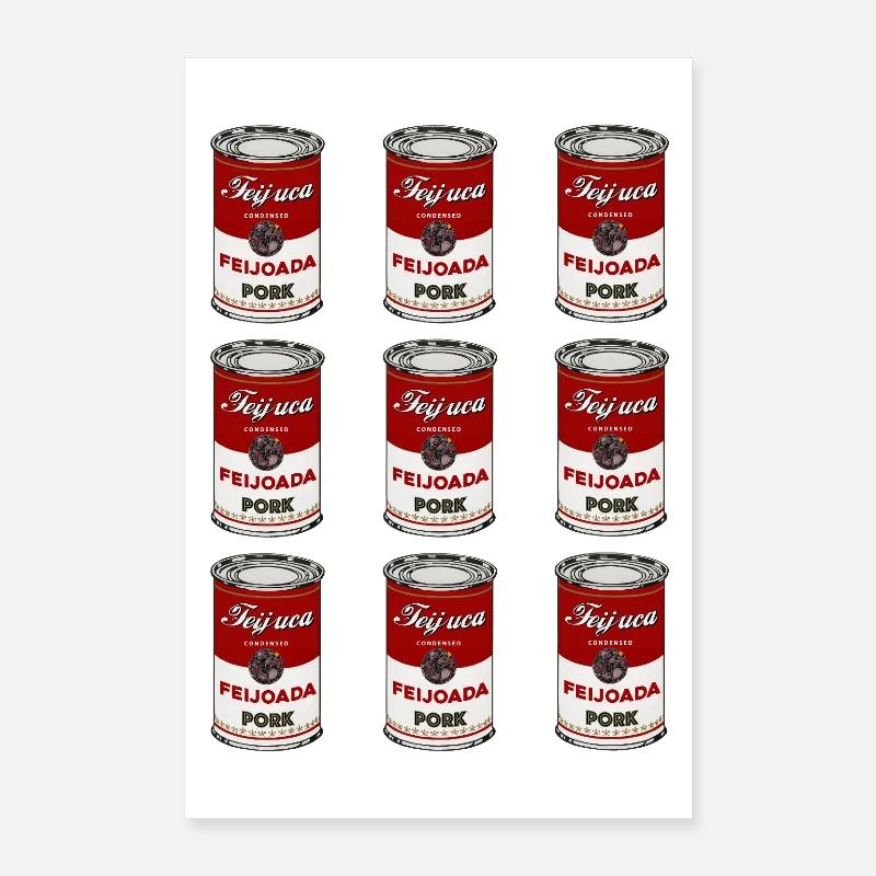 Feijoada Schweinedosen-Muster Poster 40x60 cm