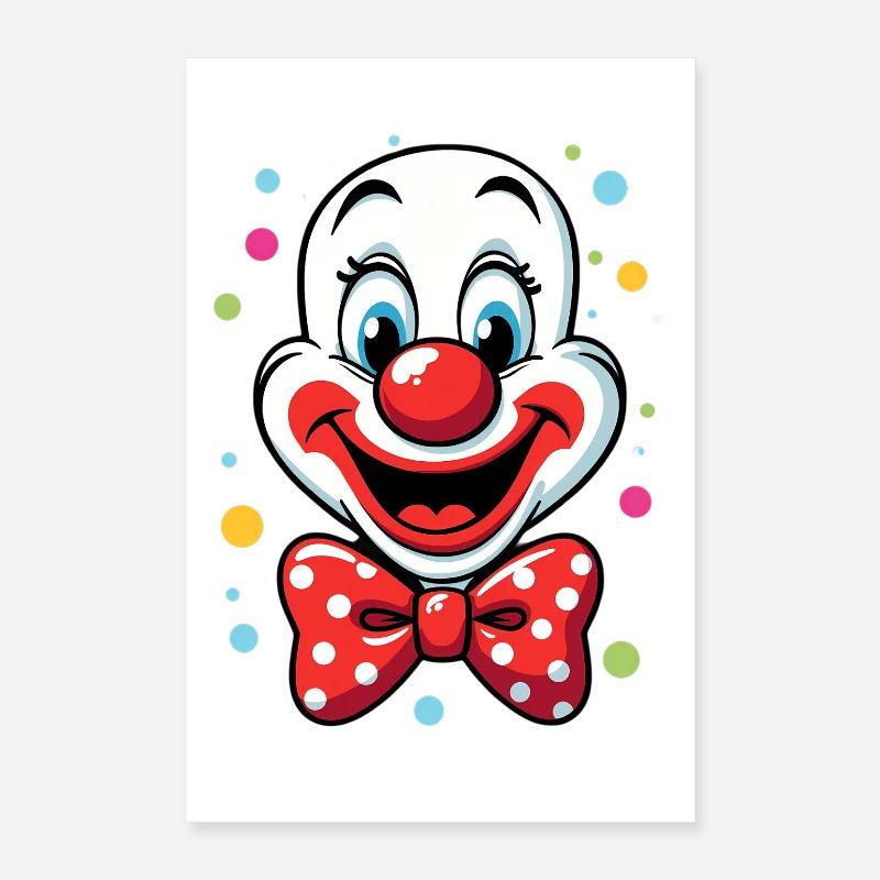 Déguisement de clown de carnaval Carnaval Carnaval Poster 40 x 60 cm