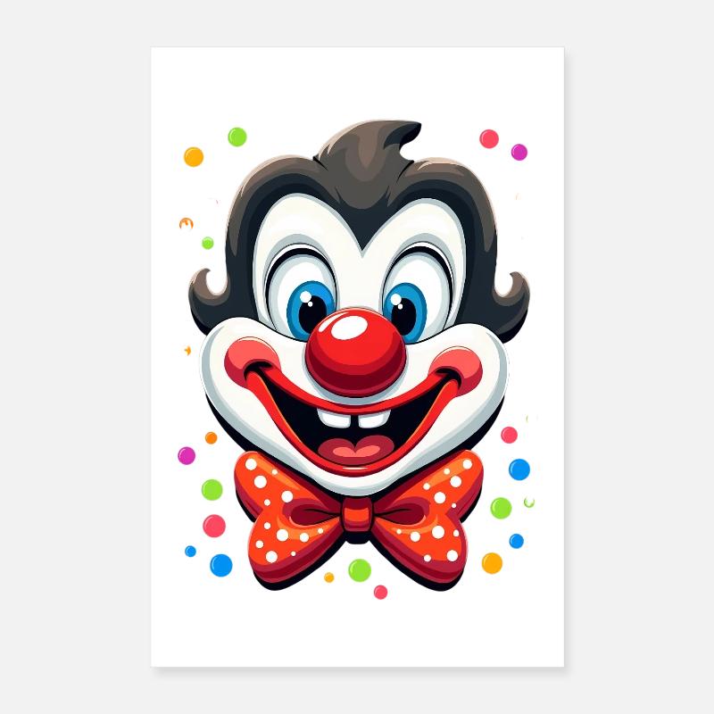Déguisement de clown de carnaval Carnaval Carnaval Poster 40 x 60 cm