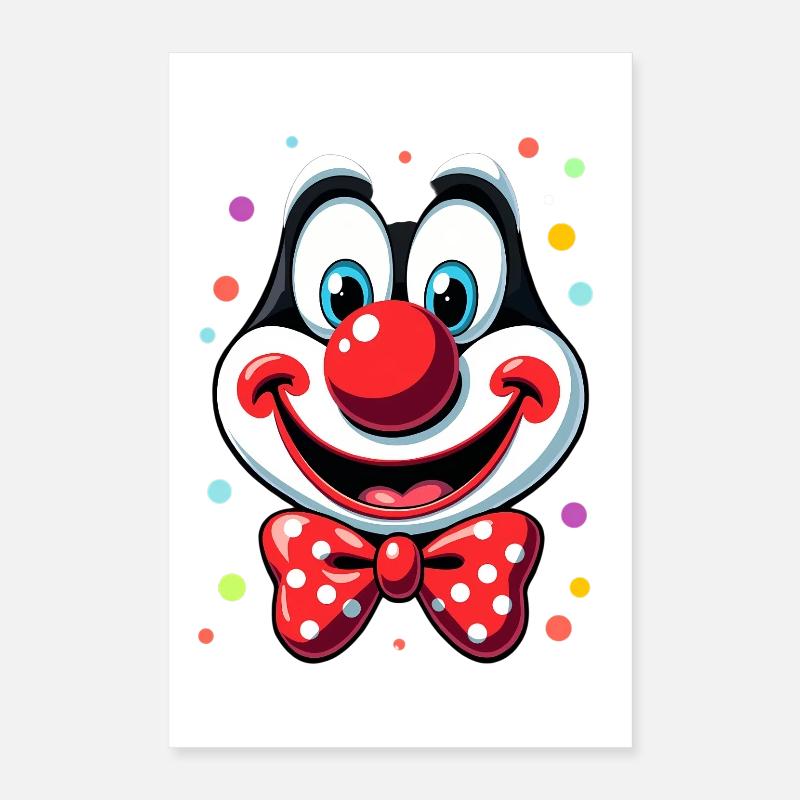 Déguisement de clown de carnaval Carnaval Carnaval Poster 40 x 60 cm