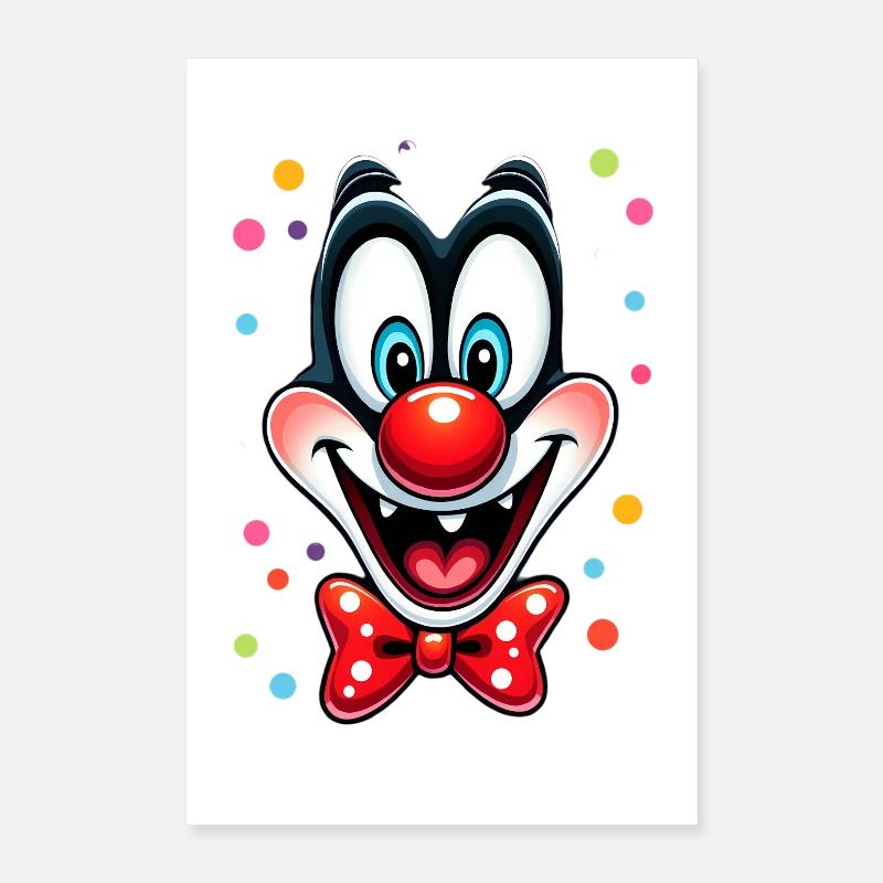 Déguisement de clown de carnaval Carnaval Carnaval Poster 40 x 60 cm