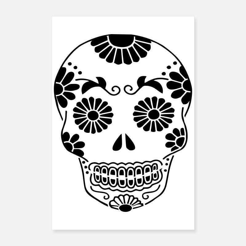 Tête de mort  Poster 40 x 60 cm