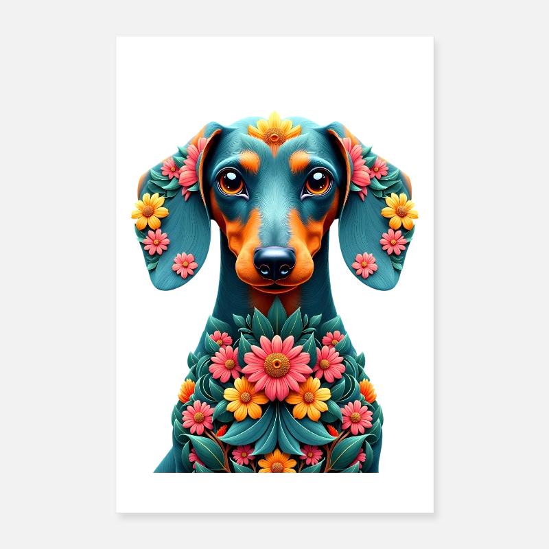 Dackel teckel teckel tekel Poster 40 x 60 cm