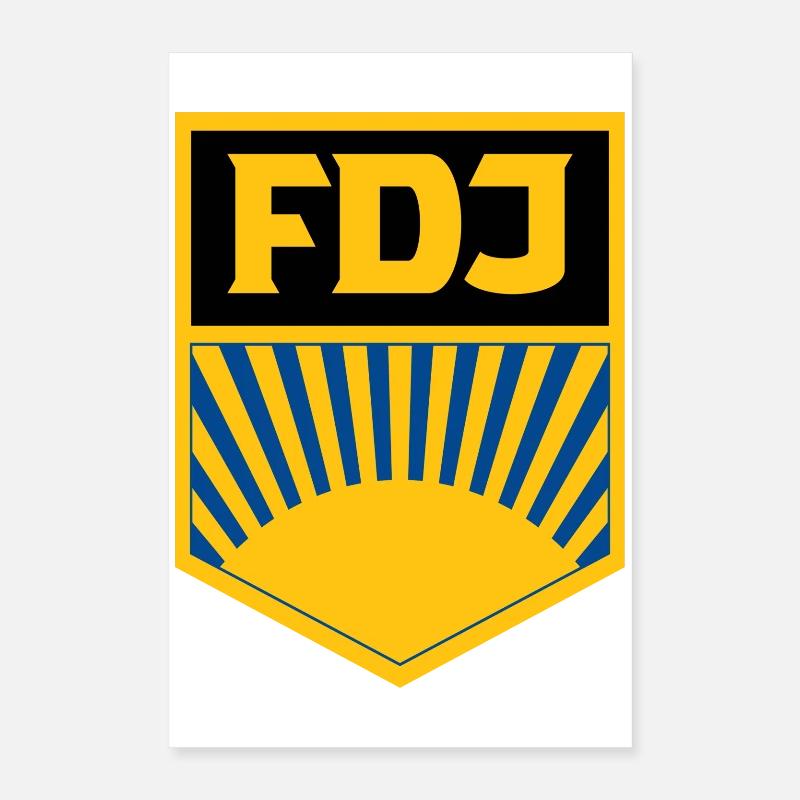 FDJ - Poster 16" x 24" (40x60 cm) - white