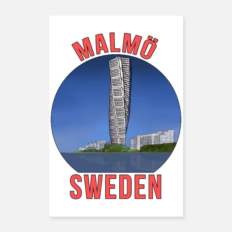 Malmo Sweden Poster 16" x 24" (40x60 cm)