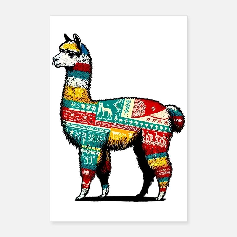 Alpaga Poster 40 x 60 cm