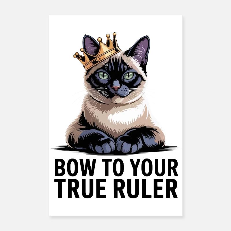 Chat royal Poster 40 x 60 cm