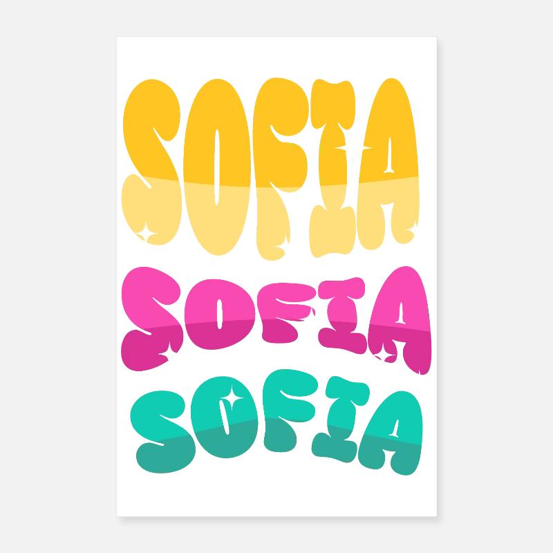 Sofia Name Poster 16" x 24" (40x60 cm)