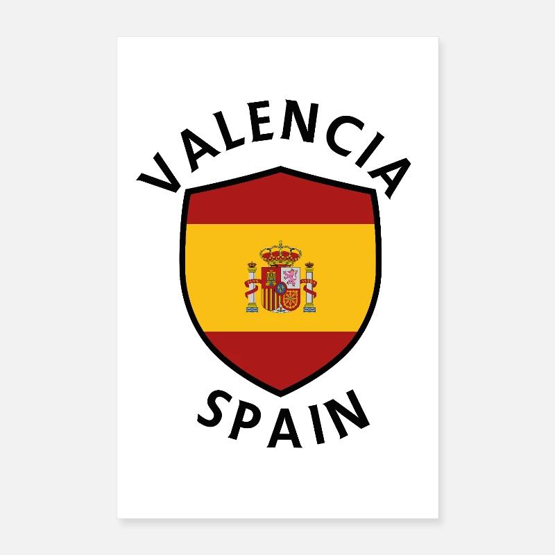 Modèle du Bouclier d’Espagne de Valence Poster 40 x 60 cm