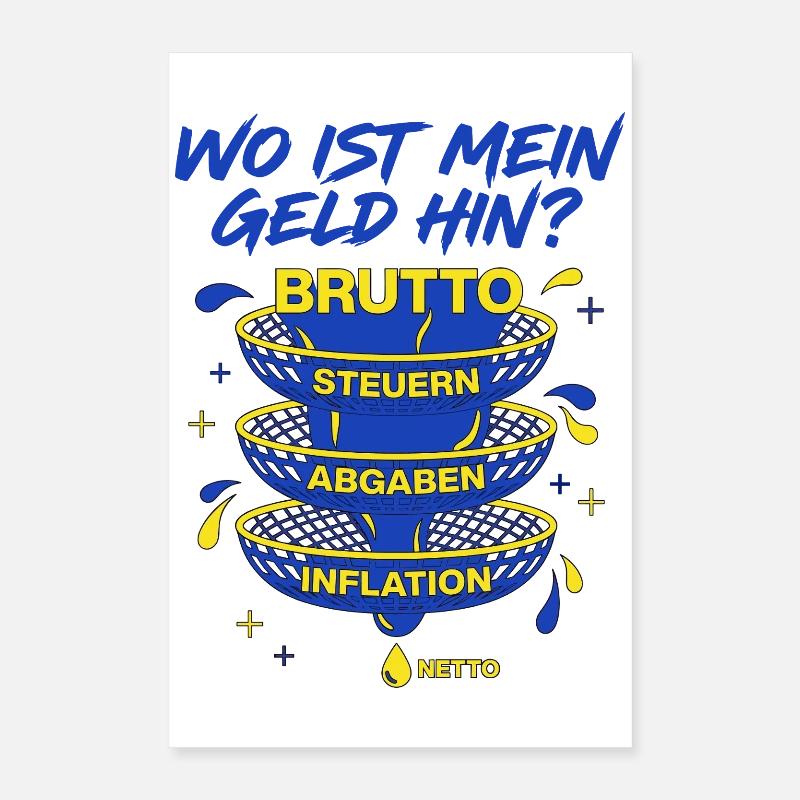 Where did my money go gross net filter Poster 16" x 24" (40x60 cm)