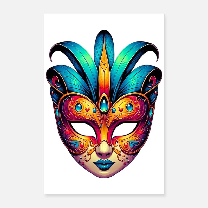 Masque du Carnaval de Venise Poster 40 x 60 cm