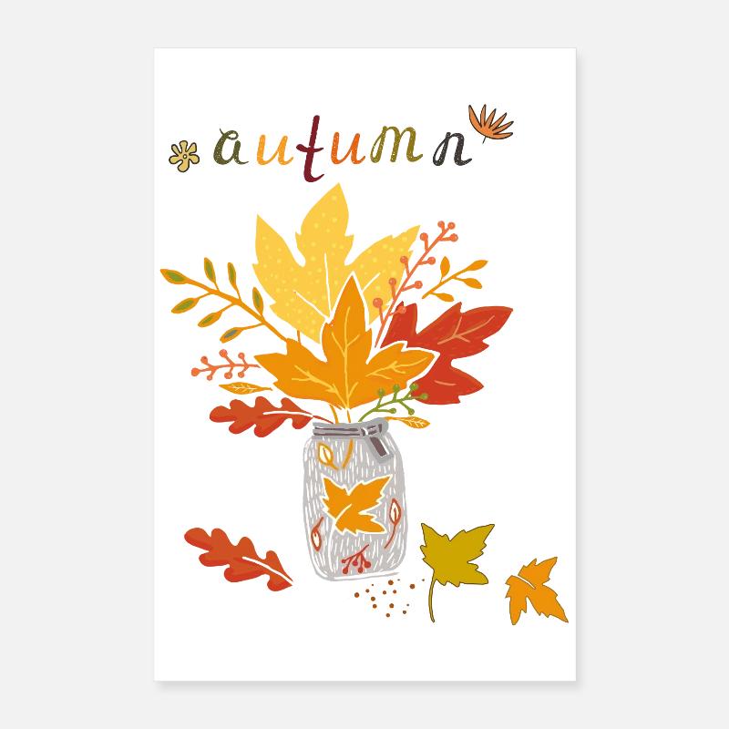Herbstlaub  Poster 40x60 cm